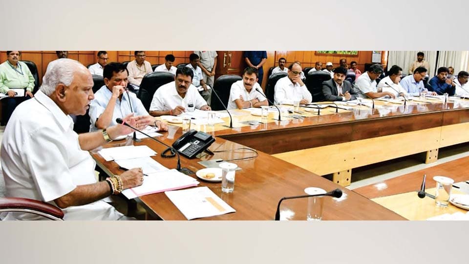 ಸಿಎಂ ಯಡಿಯೂರಪ್ಪರಿಂದ ಕೊಡಗಿನ ಪುನರ್‍ವಸತಿ, ಪರಿಹಾರ ಪ್ರಗತಿ ಪರಿಶೀಲನೆ