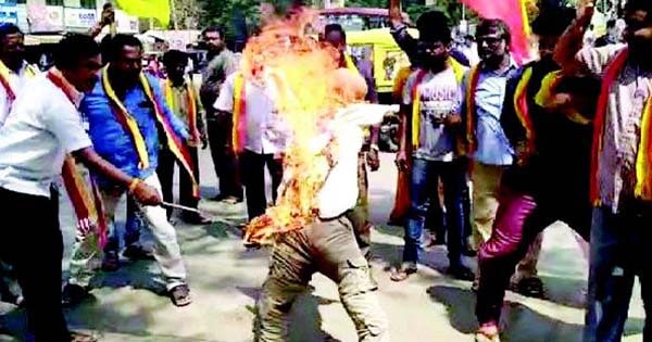 A series of protests in Mandya, Maddur, Malavalli-1