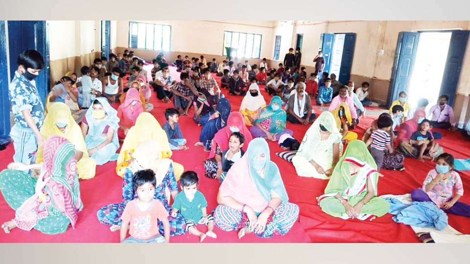 ಊರು ಸೇರಲಾಗದೇ ರಾಜಸ್ತಾನದ 170 ಮಂದಿ ಮೈಸೂರಿನ ನಿರಾಶ್ರಿತ ಕೇಂದ್ರದಲ್ಲೇ `ಲಾಕ್‍ಡೌನ್’!
