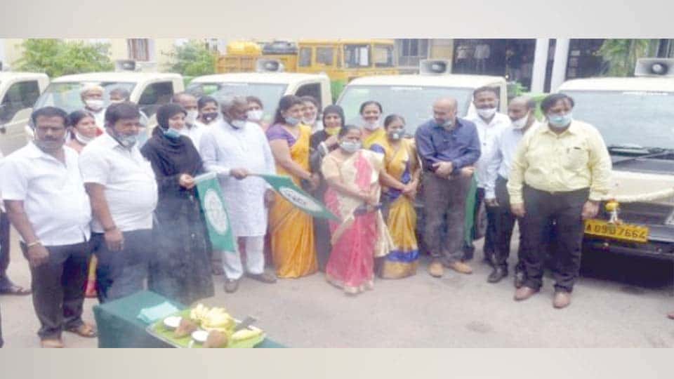 ವಾರ್ಡ್‍ಗೊಂದರಂತೆ ಮೈಸೂರಿಗೆ ಕಸ ಸಂಗ್ರಹಿಸಲು 65 ಹೊಸ ಆಟೋ ಟಿಪ್ಪರ್ ವ್ಯವಸ್ಥೆ