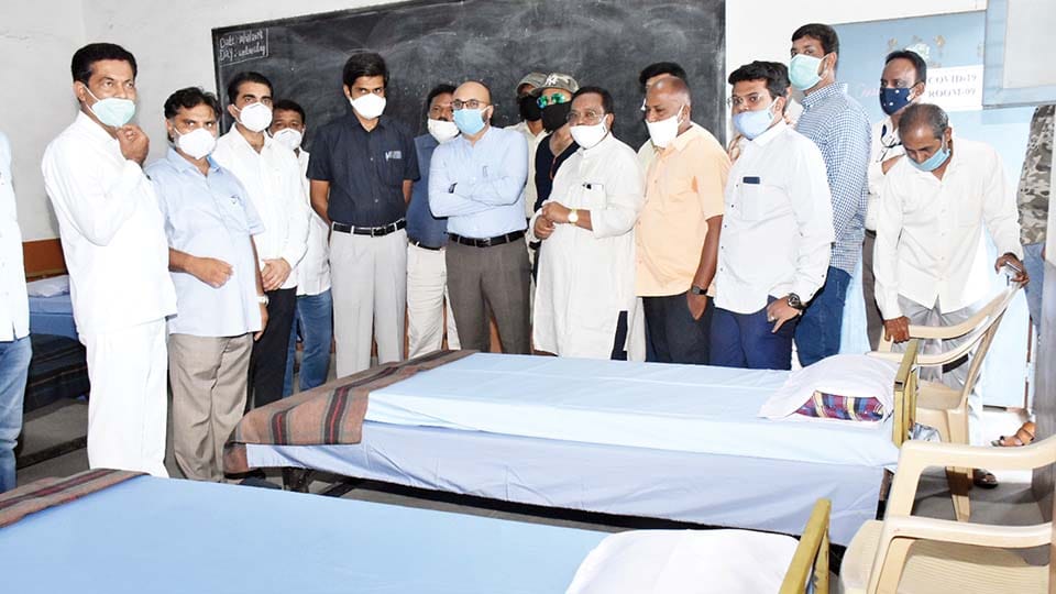 ಎನ್‍ಆರ್ ಕ್ಷೇತ್ರದ ಮೊದಲ ಕೋವಿಡ್   ಕೇರ್ ಸೆಂಟರ್ ಕಾರ್ಯಾರಂಭ