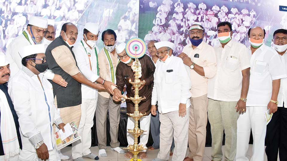 ಮೈಸೂರಲ್ಲಿ ಡಿಕೆಸಿ ಪದಗ್ರಹಣ ನೇರ ಪ್ರಸಾರ ವೀಕ್ಷಿಸಿ, ಸಂಭ್ರಮಿಸಿದ ಕಾರ್ಯಕರ್ತರು