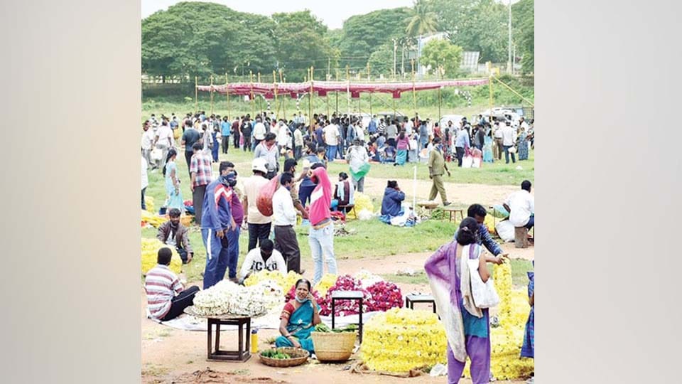 ಇಂದಿನಿಂದ 4 ದಿನ ಜೆ.ಕೆ. ಮೈದಾನದಲ್ಲಿ ಹೂ ಮಾರಾಟ