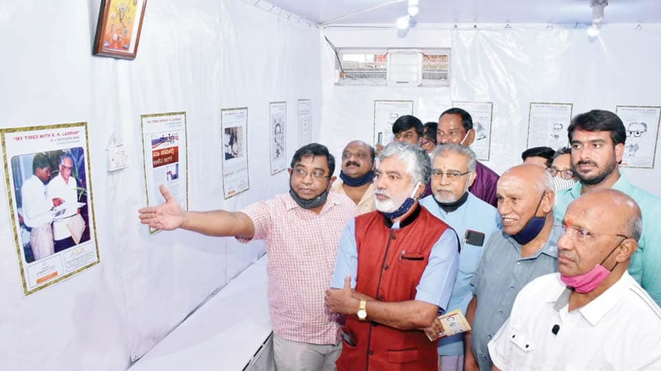 ಮೈ ಟೈಮ್ಸ್ ವಿತ್ ಆರ್.ಕೆ.ಲಕ್ಷ್ಮಣ್; ನಾಗೇಂದ್ರಬಾಬು ವ್ಯಂಗ್ಯಚಿತ್ರ ಪ್ರದರ್ಶನ